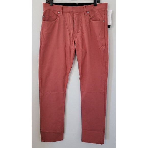 Nike Golf Dri-Fit Repel Slim Fit Pants Men's 32x32 Coral Red